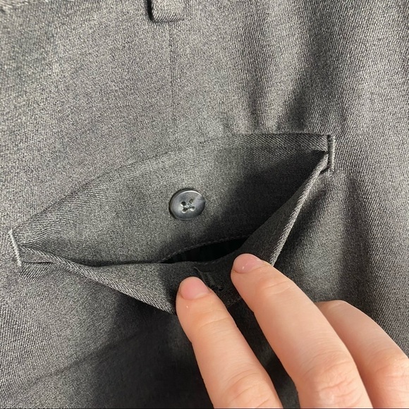 Van Heusen Pleated Men’s Dress Pants 36x34 Gray - Picture 5 of 6